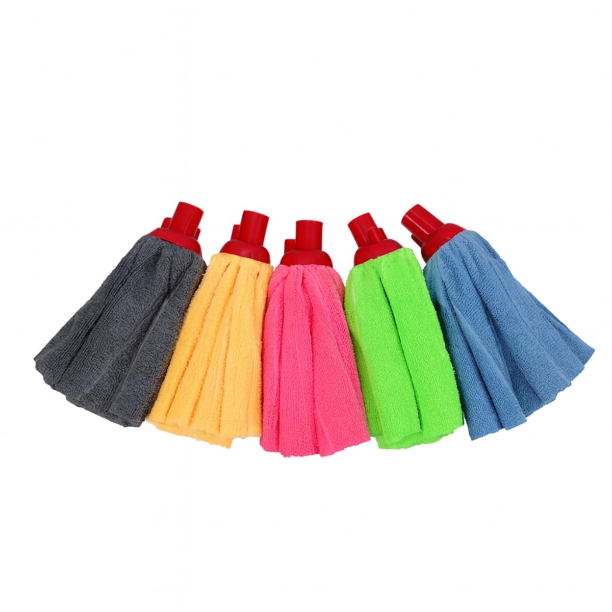 Havlu Mop Başlığı – Mikrofiber, Süper Emici, Dayanıklı ve Renkli Temizlik Bezi (Tüm Mop Saplarına Uyumlu), Karışık Renk
