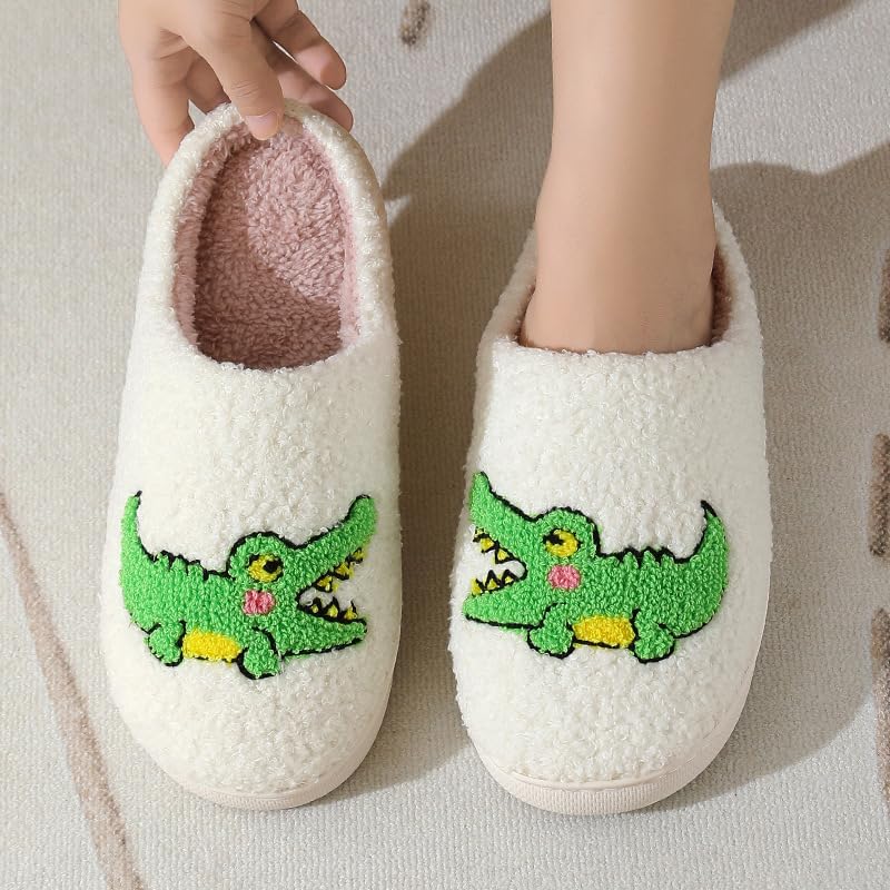 Womens Mens Memory Foam Soft Plush Home Slippers Slip On Non-Slip Fuzzy Outdoor Indoor House Slippers2