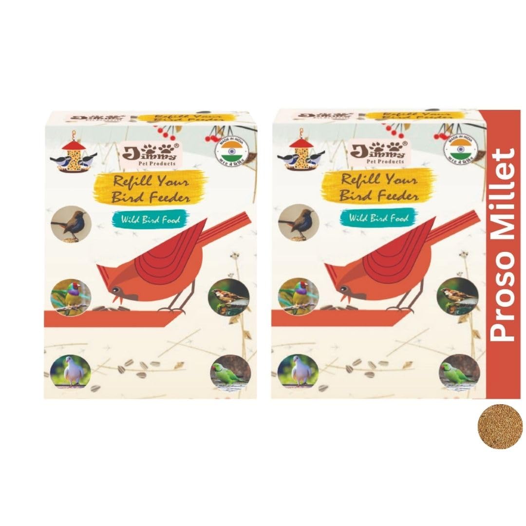 Jimmy Pet Products Proso Millet Big Size Kangni (Moti Kangni), Bird Food for All Bird Type Canary, Finches, Budgies, Lovebirds, Cockatiels (2.4 Kg) (B0DFQHT7J6) Amazon Price History, Amazon Price Tracker