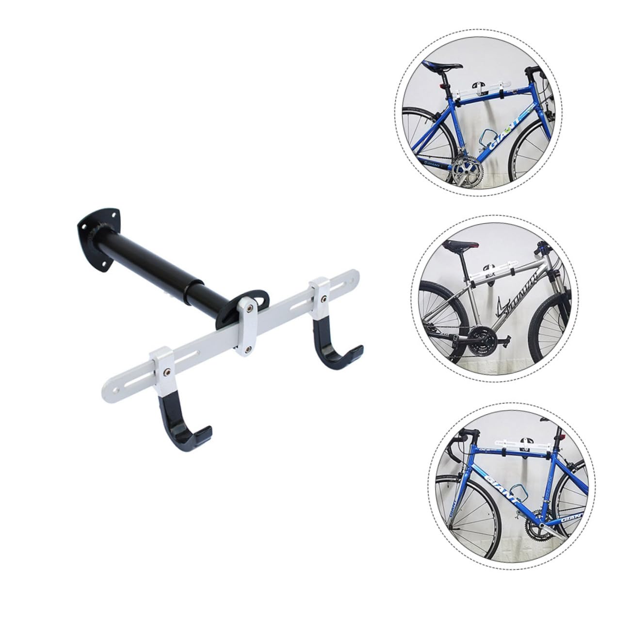 GALPADA 1Pc Adjustable Bike Wall Hook Durable Storage Holder for Easy Installation Space Saving Bicycle Rack for Use Optimizes Storage Area Against Scratches