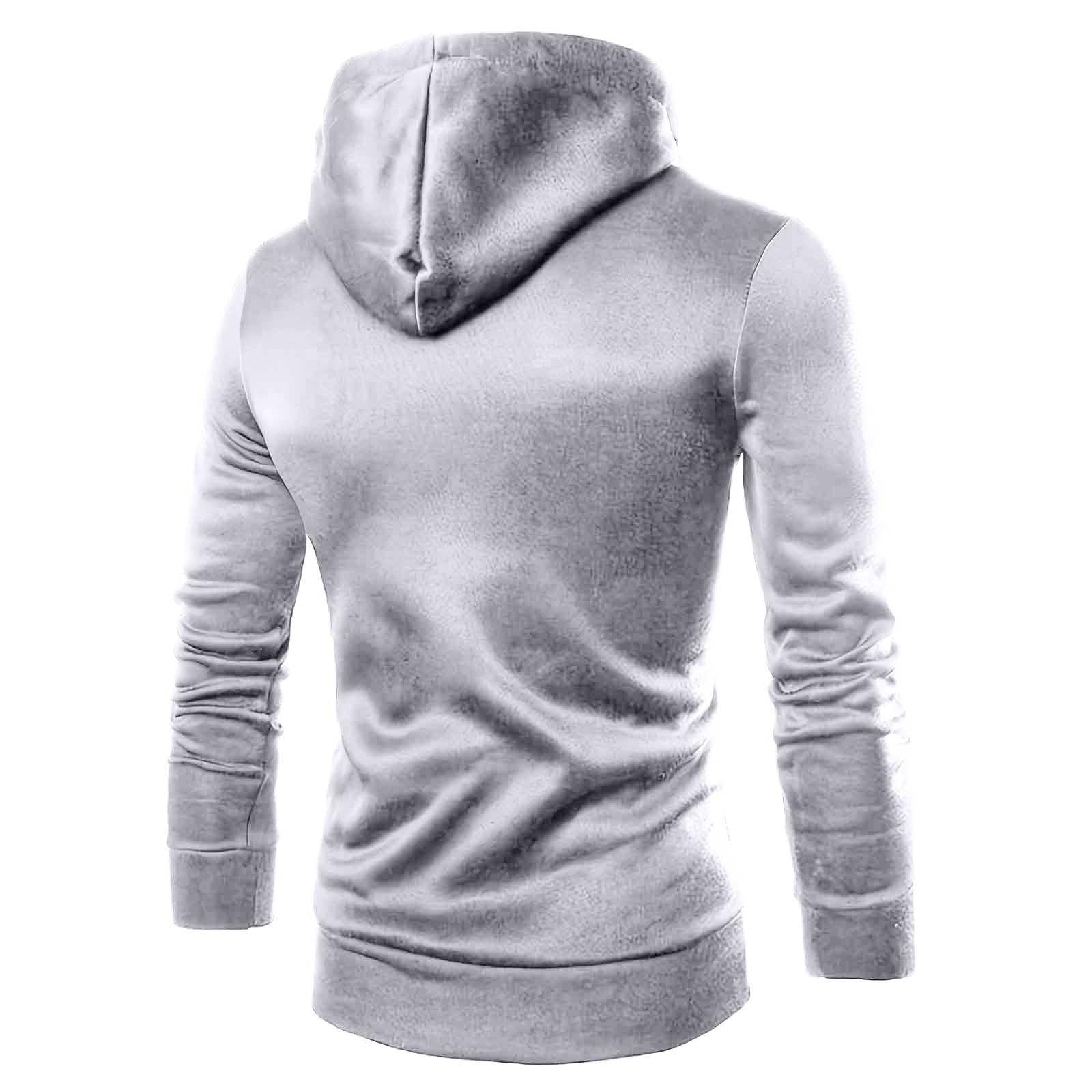 Sweat à Capuche Homme, Fermeture Zippée, Color Block, Manches Longues