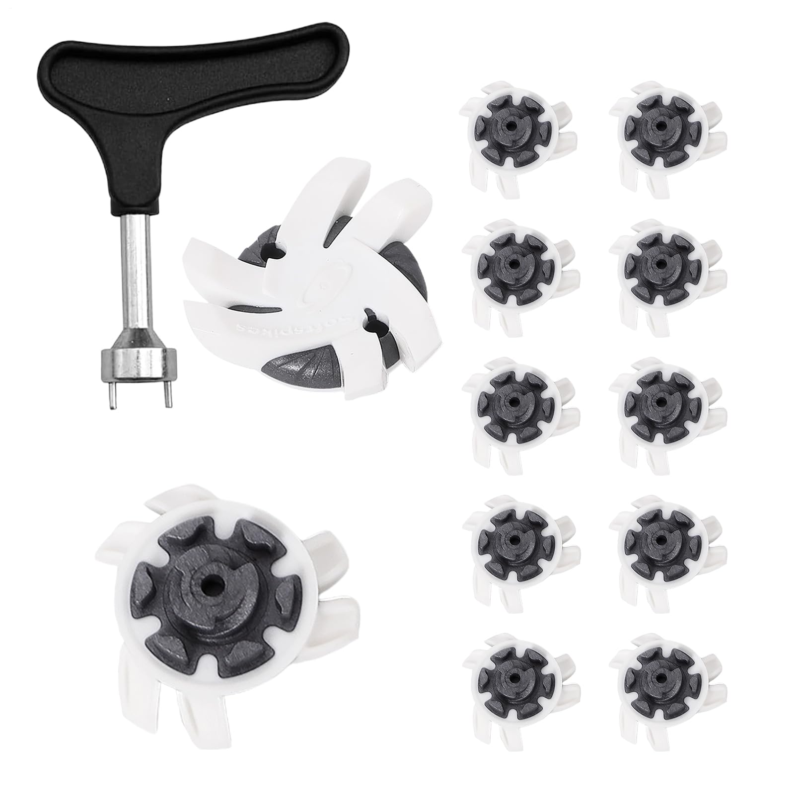 Genérico Reemplazos de clavos para zapatos de golf, Clavos para zapatos de golf - Zapatos con tacos de, calzado antideslizante | Picos de portátiles de rápido, prácticos tacos de para canchas al