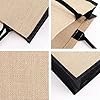IBLUELOVER Cabas en Toile de Jute Naturel avec Poignées - Fourre-Tout Réutilisable pour Courses, Pliable, Cadeau - en Lin pour Stockage et Rangement #4
