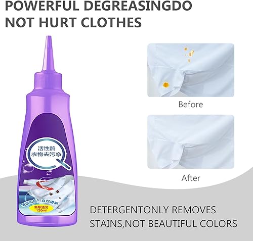 Miniatura 4 de Active Enzyme - Removedor de manchas para ropa, removedor rápido de manchas de lavandería, removedor de manchas de ropa con enzimas activas,