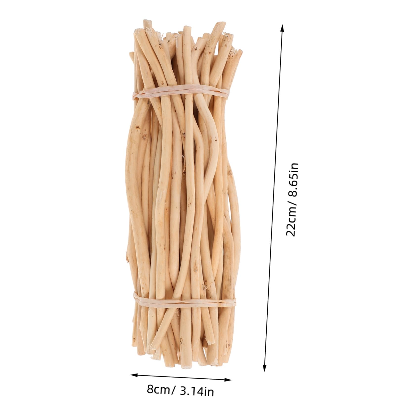 OSALADI 50pcs Natural Wood Log Sticks for Crafting Decorative Twigs for DIY Projects Rustic Home Decor Creative Model Building for Art and Crafting