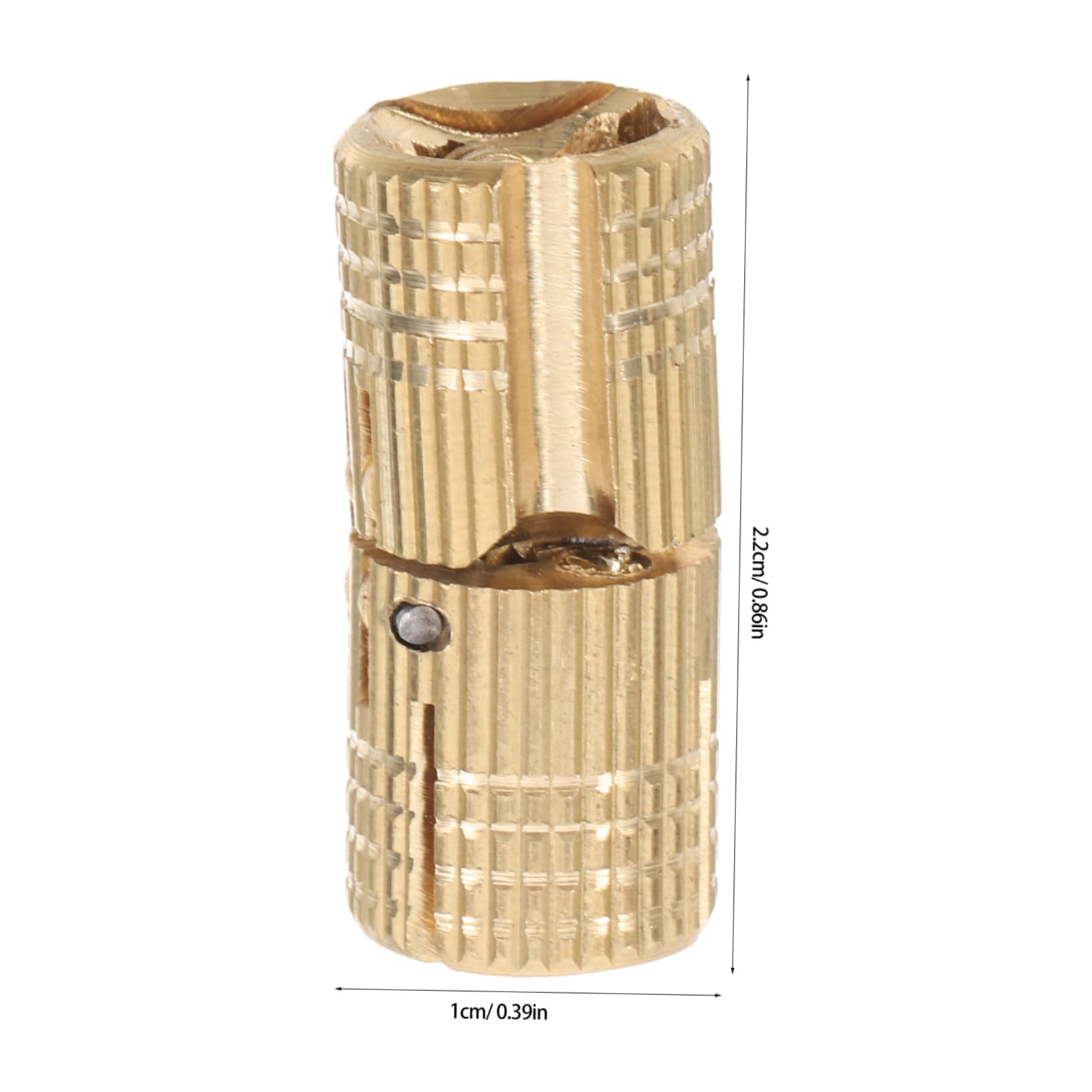Cerniera Nascosta a Barilotto in Ottone 10mm per Porte in Legno e Alluminio, Pieghevole Salvaspazio Installazione Intuitiva, Cerniere Nascoste per Cancelli e Porte da Garage, Uso