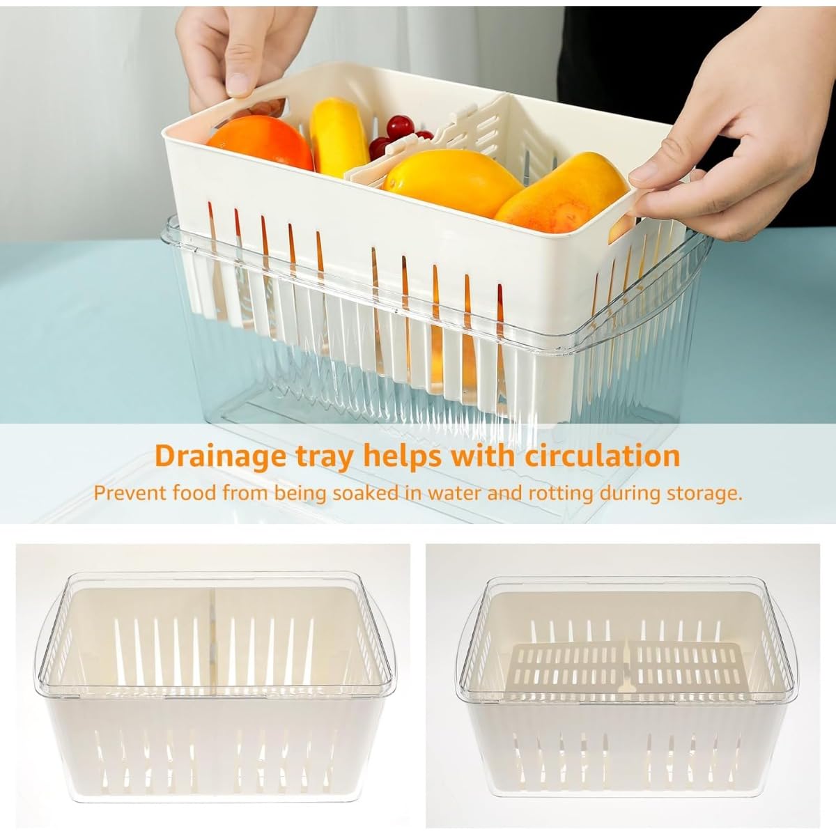 Amazon｜パンボックスはキッチンの冷蔵庫に適した密封パン