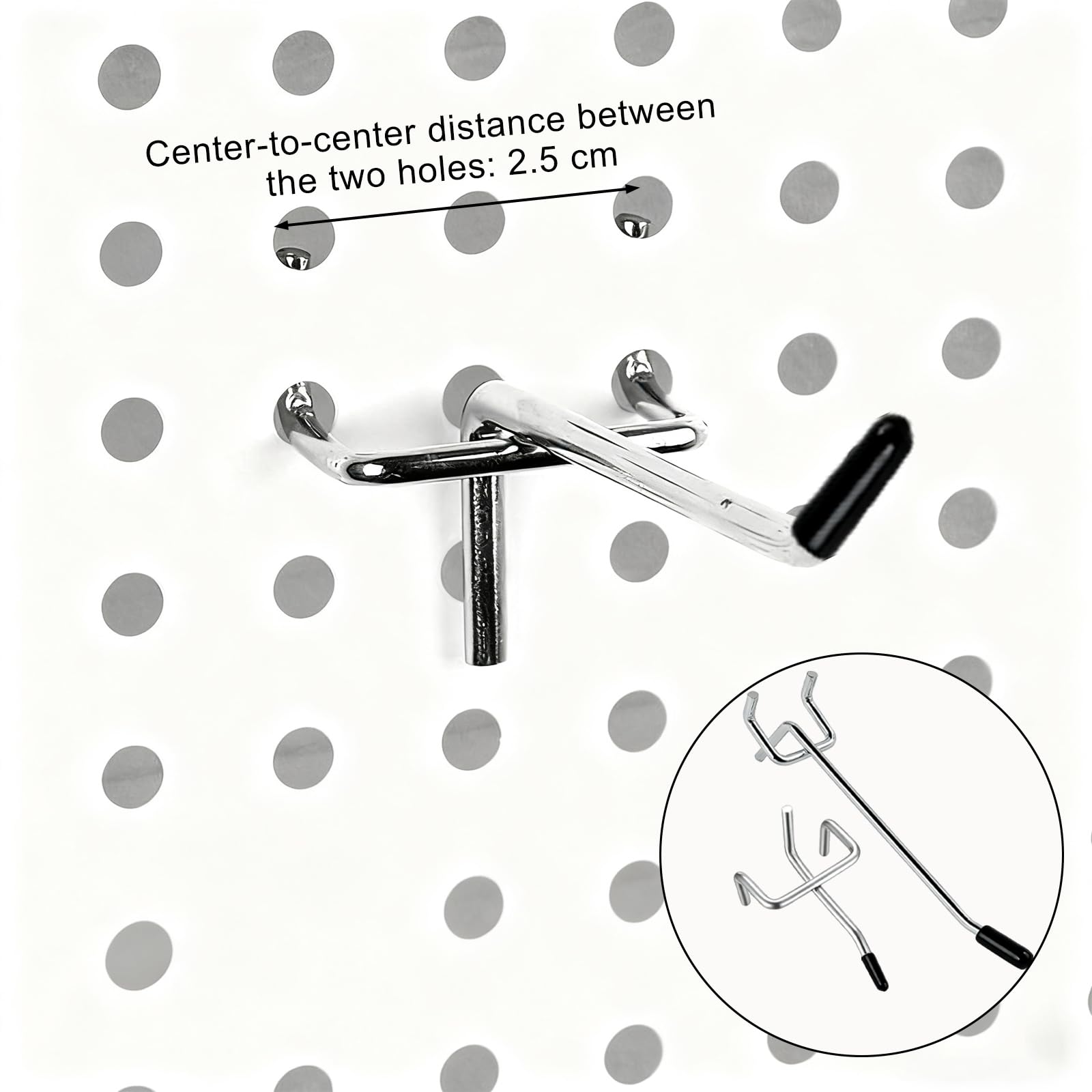 Ganci per parete forata 2,5 cm accessori officina montaggio