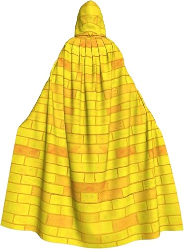 Brick Road of Yellow - Capa con capucha para Halloween, disfraz de bruja para fiesta de vacaciones, cosplay (unisex)