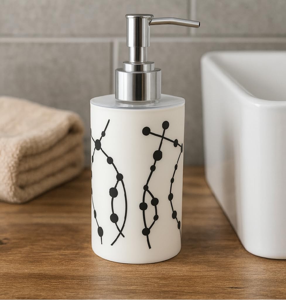 LAGET® Liquid Soap Dispenser/Shampoo/Sanitizer/Lotion Dispenser Plastic Bottle with Pump for handwash in Bathroom/Kitchen Sink 350 ML Each(Pack of 2) 3