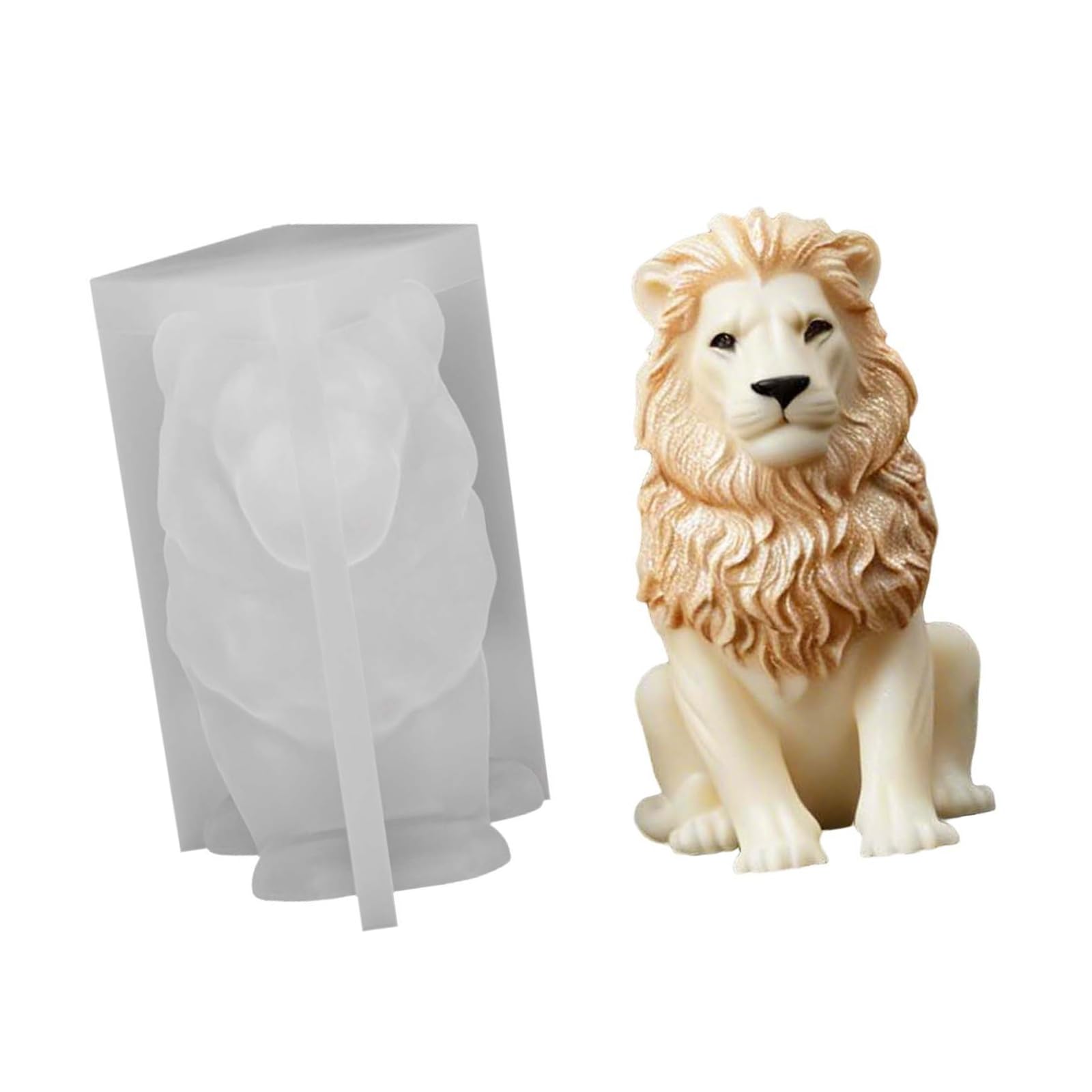 Qusinfc 3D Animal Figure Silicone Molds for Epoxy Resin Soap Gypsum Ornament Home Decoration Cake Baking Recyclable Elastomer Cast