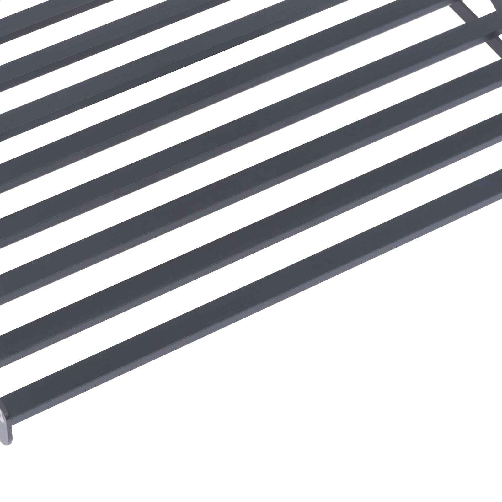 Supporto da parete per forno a microonde, in alluminio, nero, per microonde, da cucina, 50 x 39,5 cm, foratura