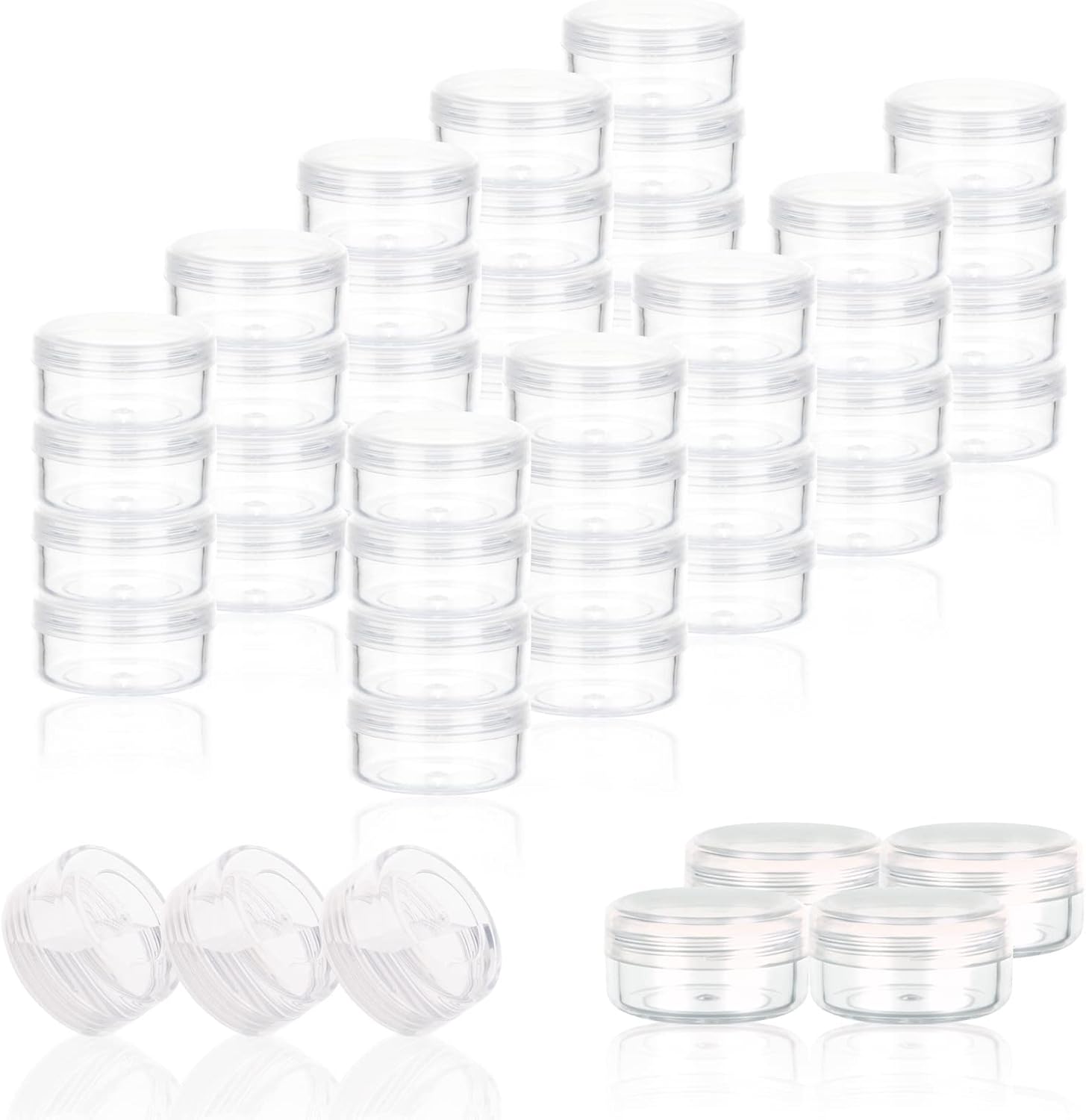Tiny Sample Containers 3 Gram Sample Jars 50pcs Makeup Sample