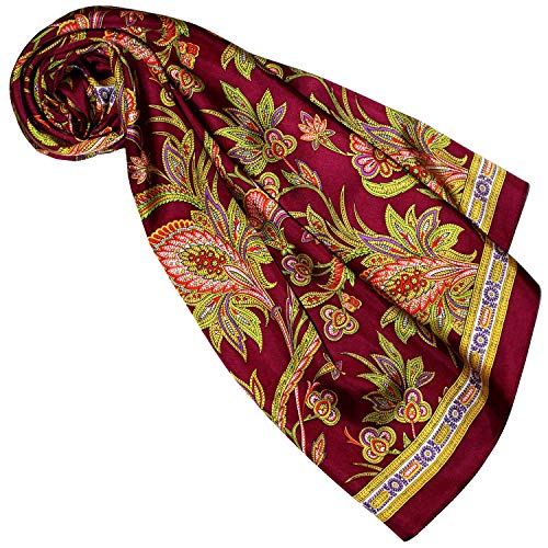Foulard de soie anti-irritation grand carré bordeaux floral