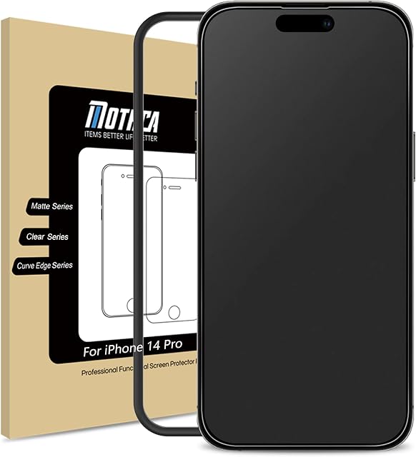 Mothca Matte Screen Protector for iPhone 14 Pro 6.1 inch, Anti-Glare & Anti-Fingerprint, Matte Tempered Glass Film (1 Pack)