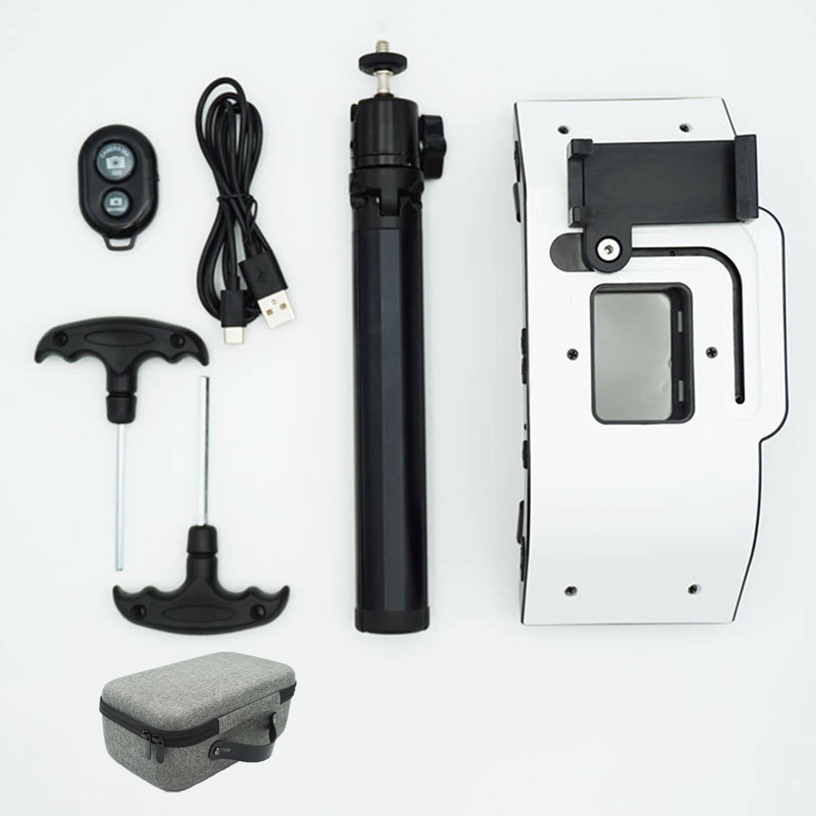 Luz de fotografía dental móvil, control de brillo de 3 engranajes, soporte extraíble para tratamiento de odontología, clínicas, hospitales