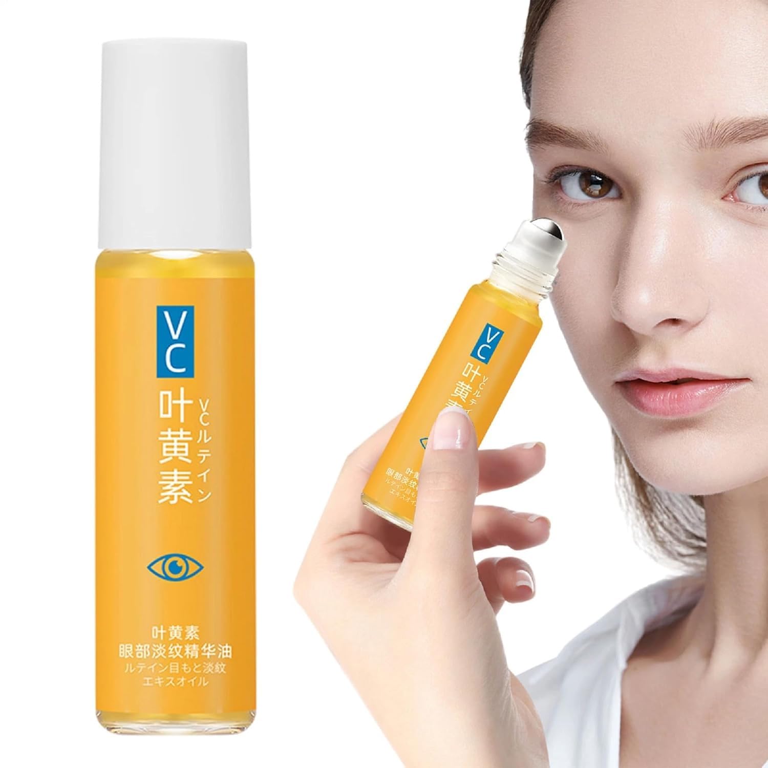 VC Eye Oil Roll-On | Vitamin C & Lutein Infused Under Eye Serum | Refreshing Roller for Dark Circles, Puffiness & Tired Eyes | Lightweight Hydration & Brightening Care-image-26