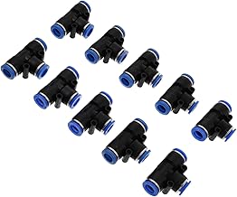 WOONEKY 10 Peças 1 Conjunto Push-In Conector Pneumático Conexões De Mangueira De Ar Conexões De Ar Conexões De Mangueira De Ar Conectores Rápidos Conectores De Tubulação Pneumática