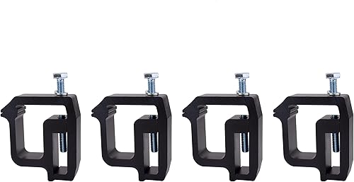 Miniatura 6 de Juego de 4 abrazaderas de montaje para camioneta, compatibles con camionetas Chevy, Ford, Dodge y Toyota, Tundra, Dakota, Ram, Sierra, Silverado,