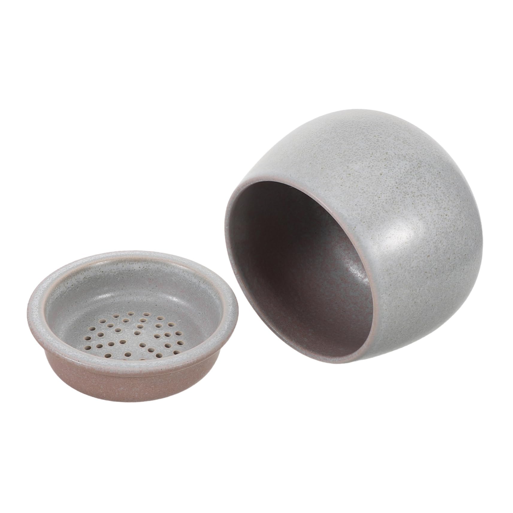 iplusmile Ceramiczny Zbiornik Do Filiżanek Do Herbaty z Filtrem i Pokrywą Pojemny Zbiornik Odpady Herbaciane Eleganckich Ceremonii Herbacianych Praktyczne Akcesorium Naczyń Herbaty
