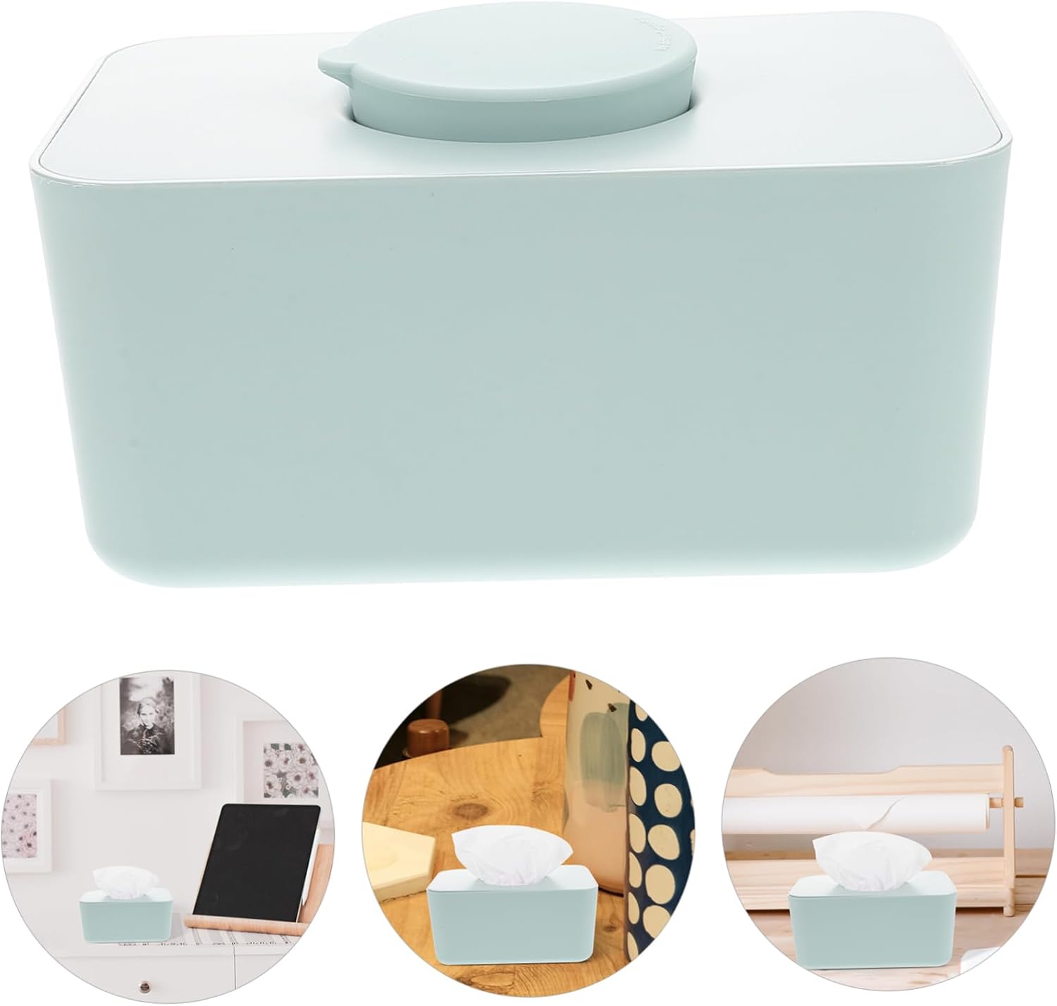 Cabilock Wipes Dispenser Sealing Lid Moisture Retention Wipe Holder for Home Car Versatile Napkin Box Multiple Colors Easy