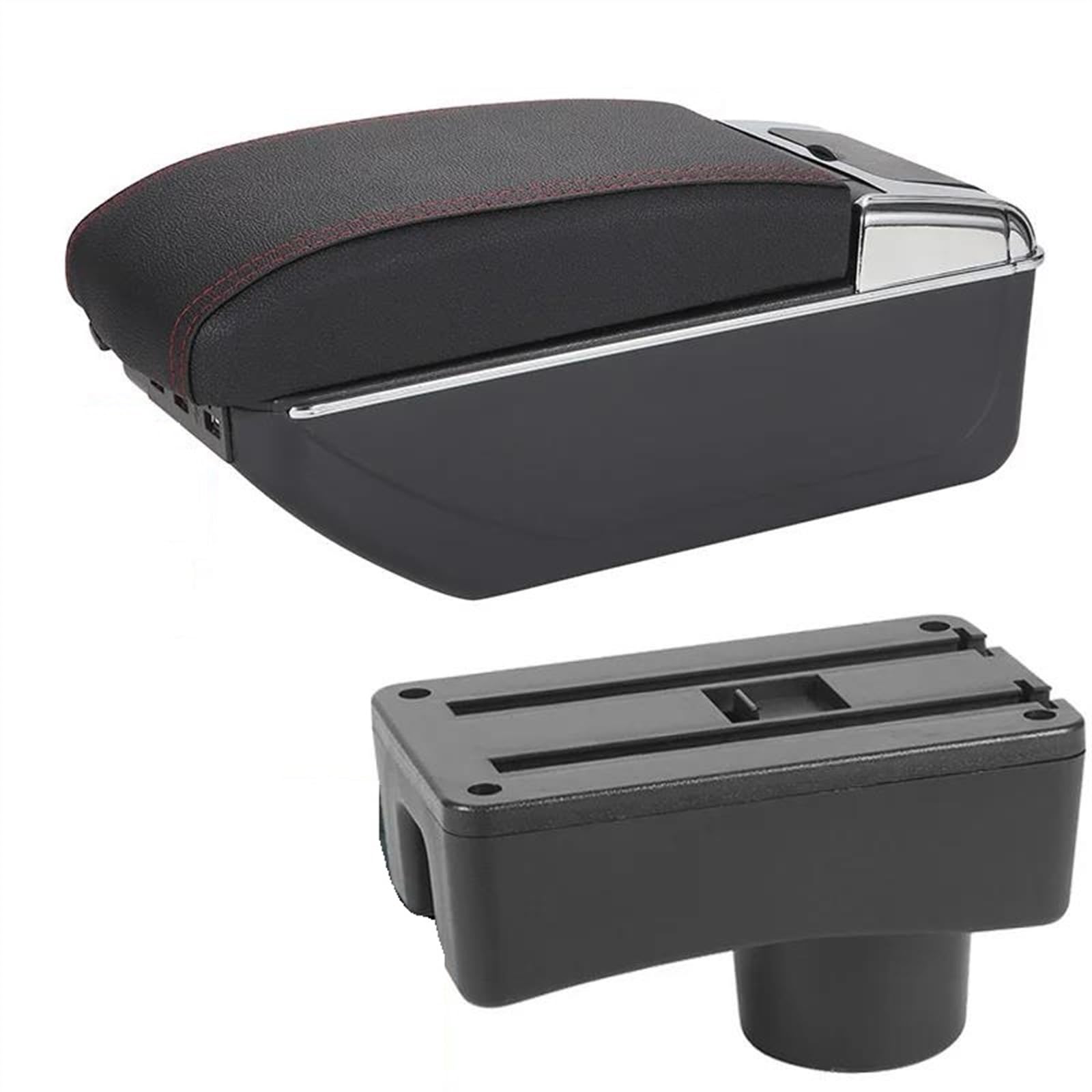 Ysdsls B1 Black Red 7Usb Car Armrest Box Accessories Interior Details Storage Retrofit Parts For Aygo X