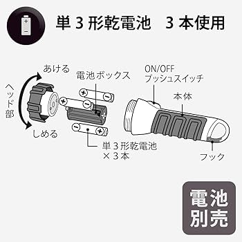01768△　未使用タグ付◎ e by eclat ライトフーディブルゾン Amazon | オーム電機 懐中電灯 ハンディライト 衝撃に強い 防塵