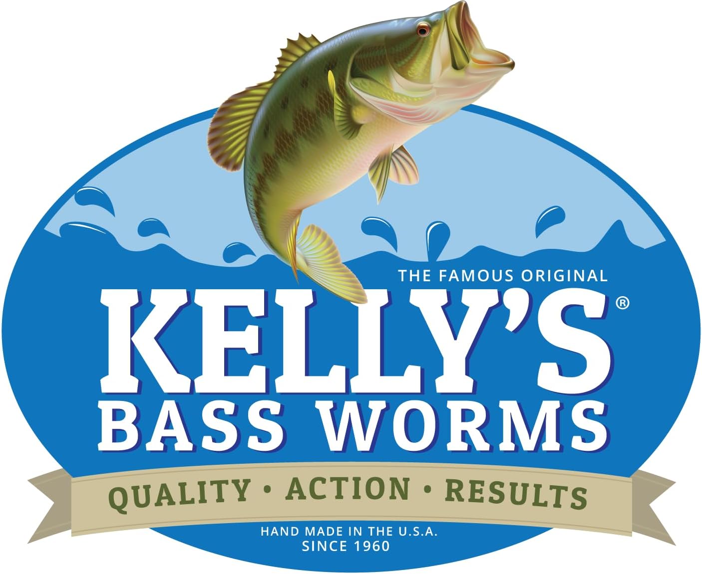 Kelly's Striper 12 Pack Anise Scented 3 Hook Pre-Rigged Worms, Plastic, 5.5 Inches, 8 Colors, Made in USA