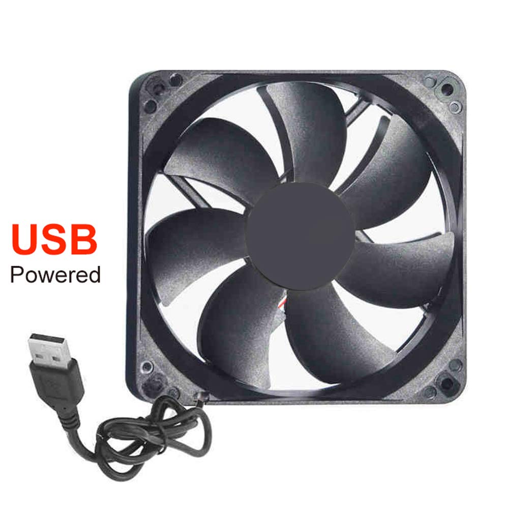 Ventola di raffreddamento per computer, 12 cm, 1200 giri/min, 5 V, USB, per PC e computer
