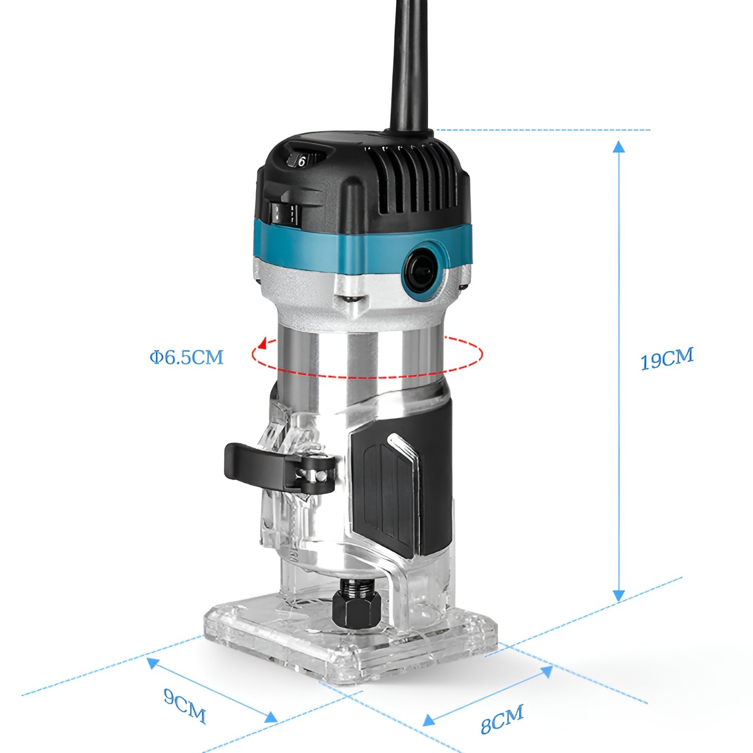 Amazon | [lalarimi]【木工用トリマー】集塵機能付き 軽量1700g 800W
