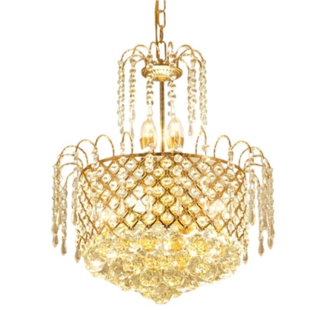 CVdrtyED Kitchen Chandeliers Ceiling Light Modern Hanging Lamp Pendant Light Crystal Chandelier Lighting Ceiling for Living Room Hanging Lamp(50CM)