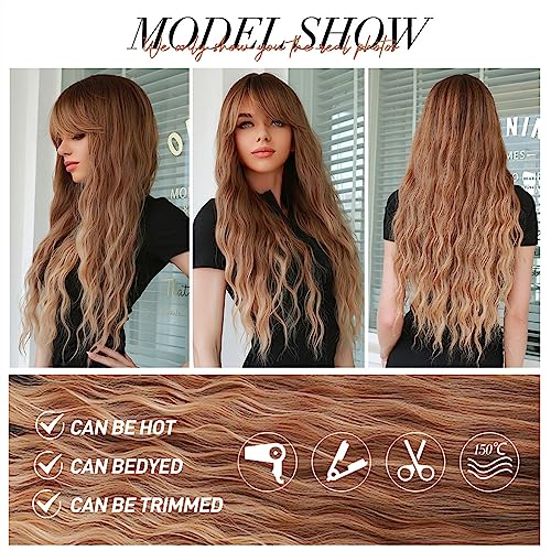 Perruque synthétique thermorésistante cheveux ondulés chic - 5