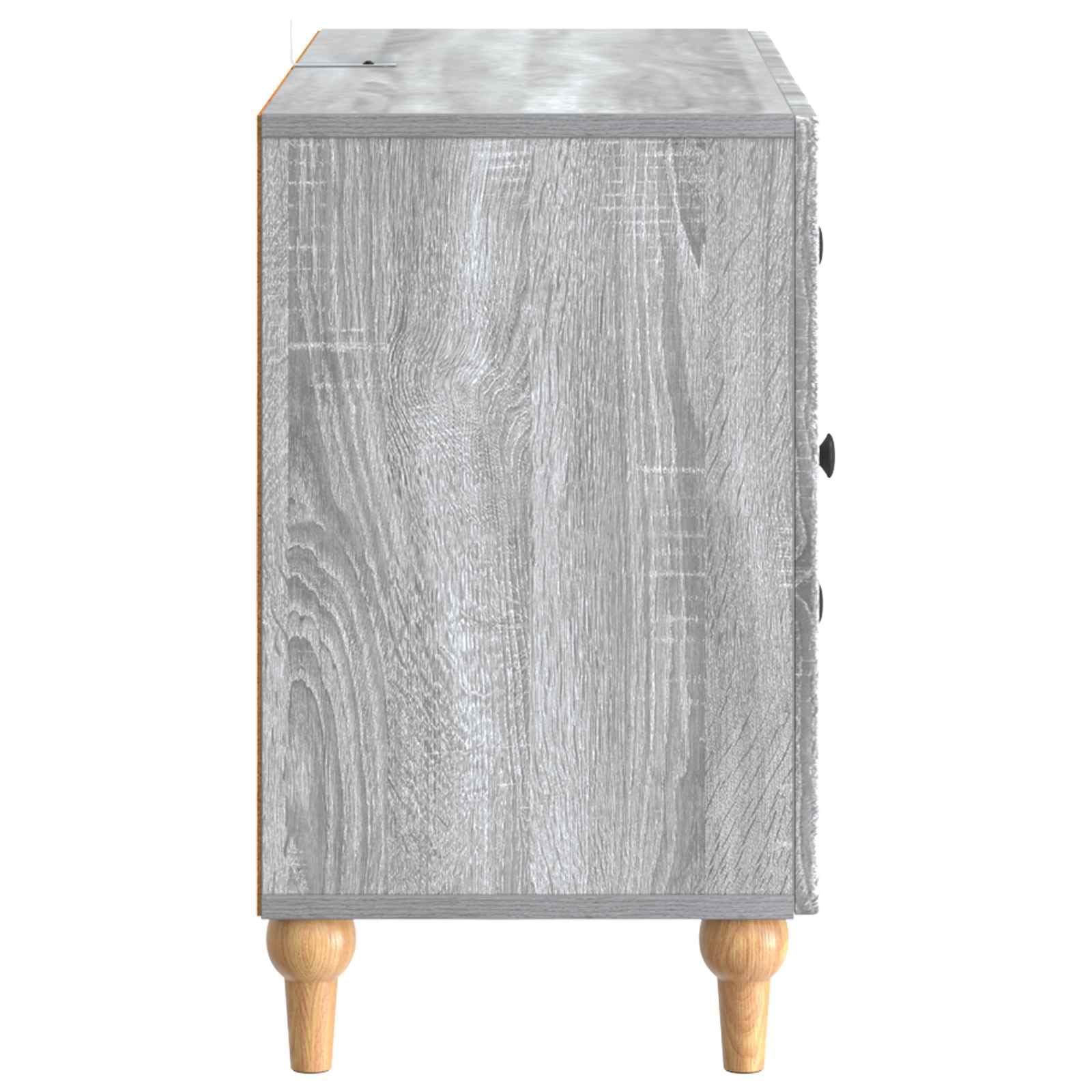 Mobile TV Sonoma grigio 89 x 34,5 x 60 cm