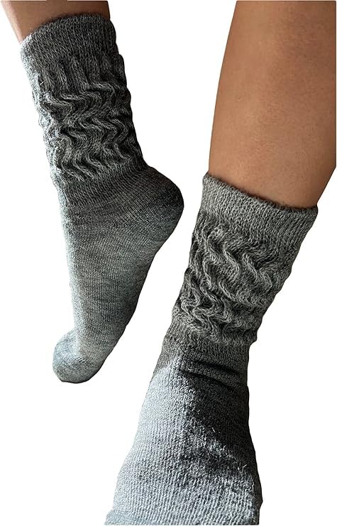 Image of Therapeutic Alpaca Socks, Unisex Cozy Winter Warm Gear, Breathable Soft Comfy Garment Foot Clothing for Men & Women