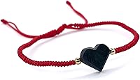 Vista 14 de Red String Protection Bracelet for Women Against Evil Eye Genuine Jet Stone Azabache Contra el Mal de Ojo