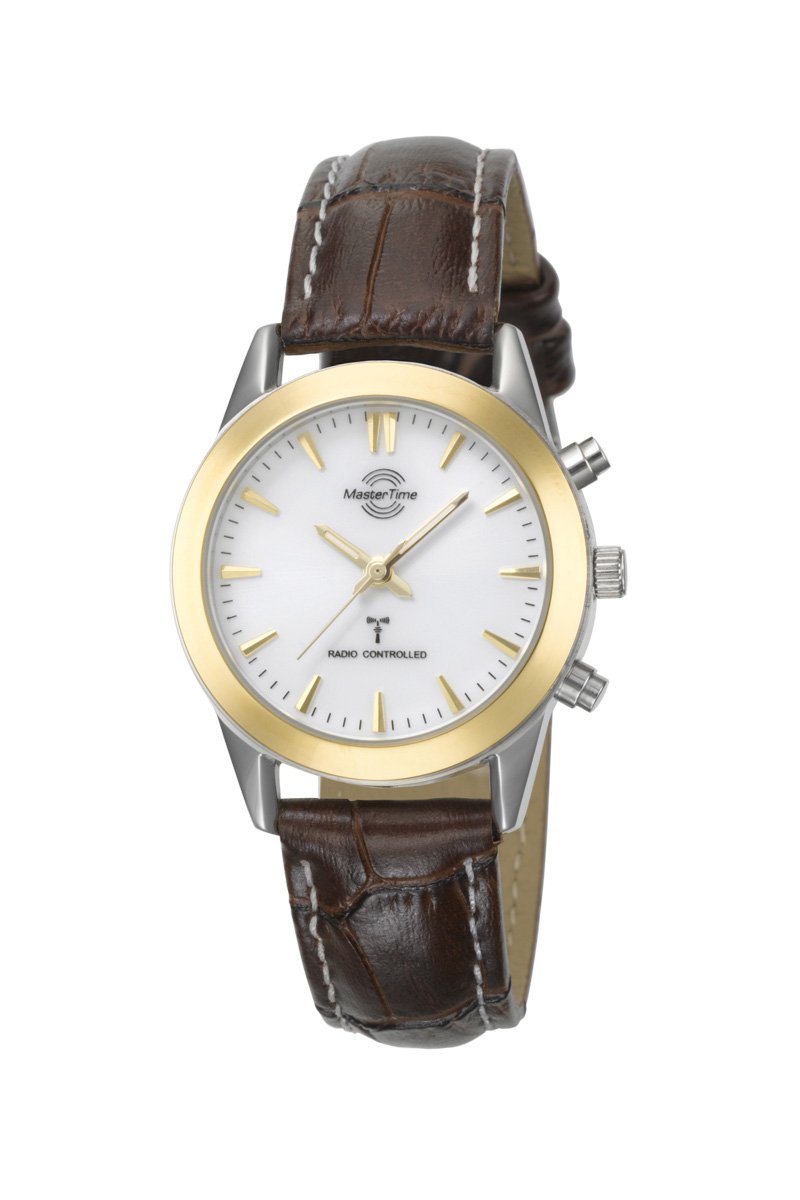 Master Time Damen-Armbanduhr Analog Quarz mit Lederarmband MTLS-103