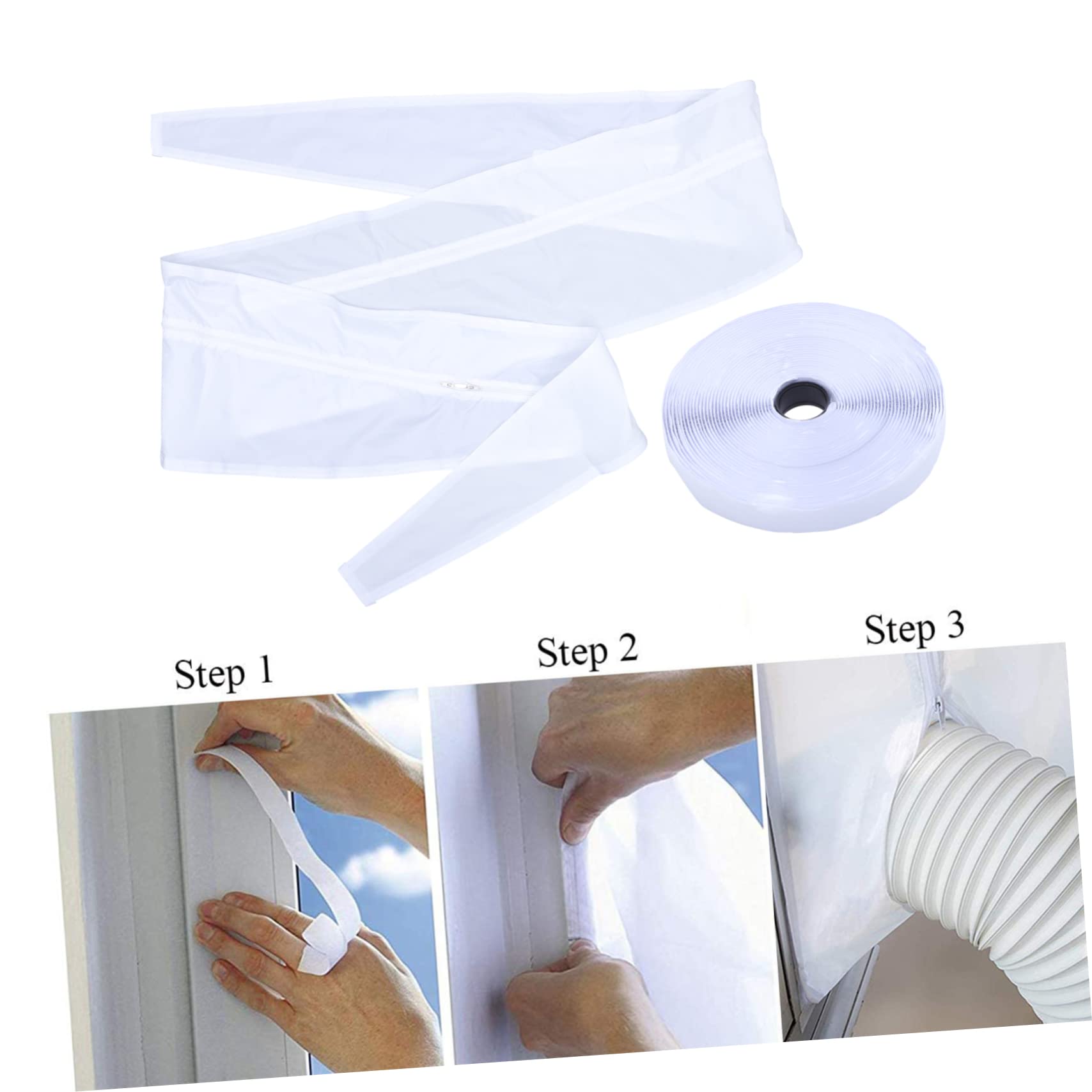 2sets Guarnizione Per Condizionatori Portatili e Resistente Facile Da Installare Su Finestre e Porte Kit Di Sigillatura Per Risparmio Energetico e Comfort Ambientale