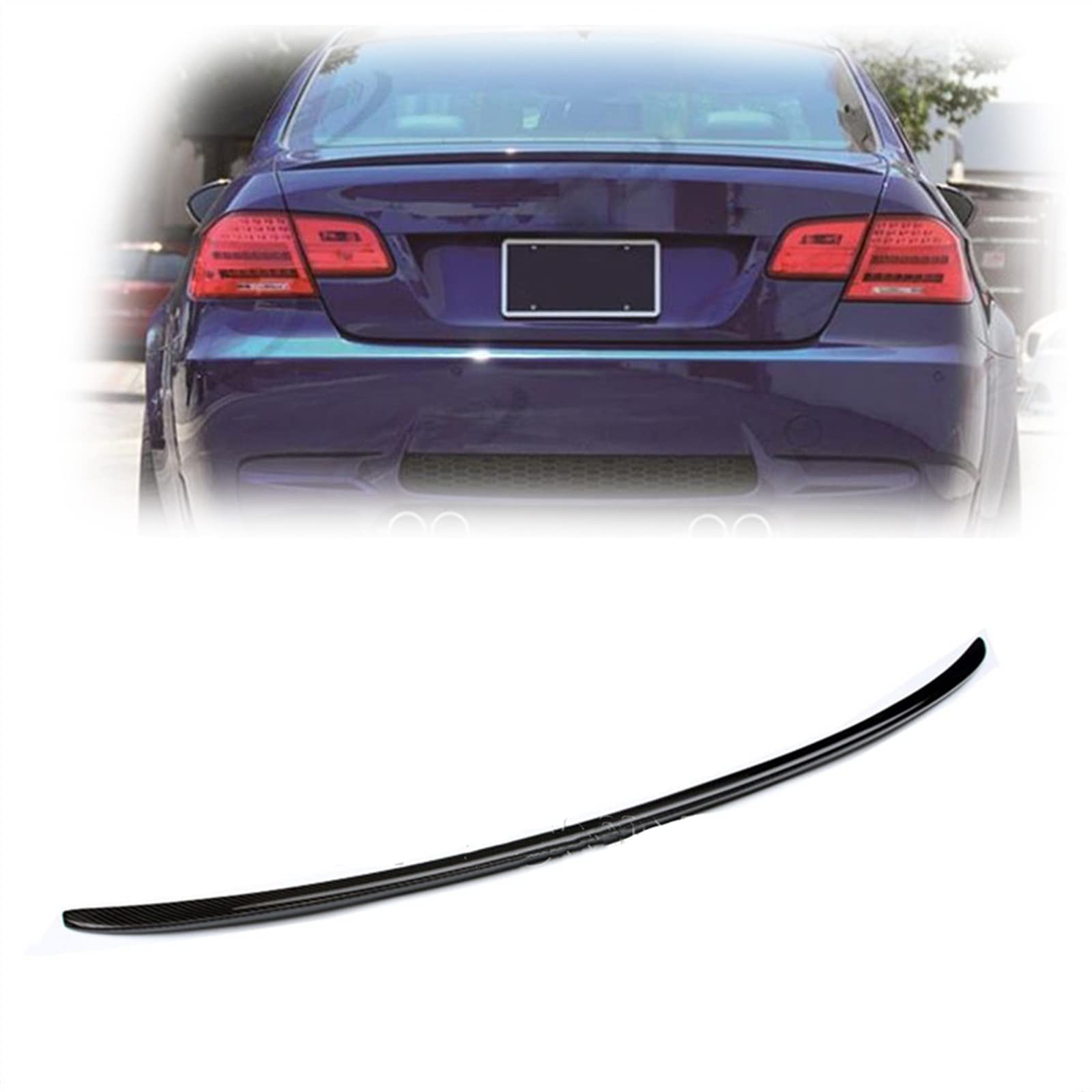 Aileron arrière en fiber de carbone pour E92 changer le look plastique fade du coffre