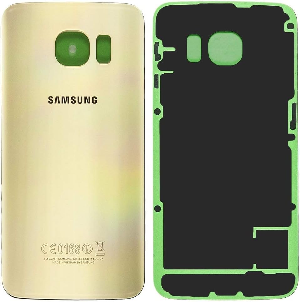 Samsung Galaxy S5 Batterieabdeckung Prüfen Warnung Entfernen Original Akkudeckel Gold für Samsung G925F Galaxy S6 Edge