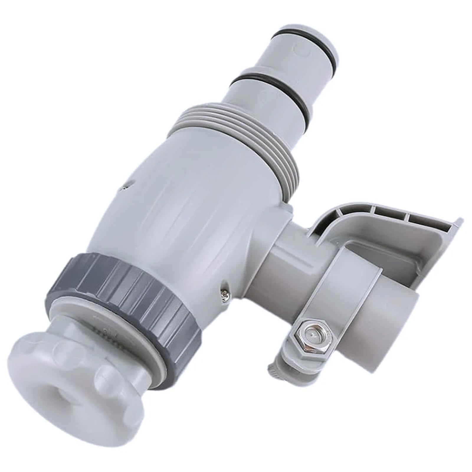 Iddcmwnb Plunger Valve B Hose Adapter Kit With On-Off Plunger Valve Fit 1.5" .25" Pipe Holder Above Ground Pool Maintenance Water Control Change Filter(Plunger Valve B)