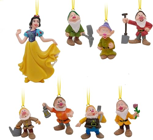 Miniatura 10 de LOVUFYSI Adorno de decoración para árbol de Navidad de princesa 2024, 8 piezas de princesa para colgar en el árbol de Navidad, adornos de Navidad de