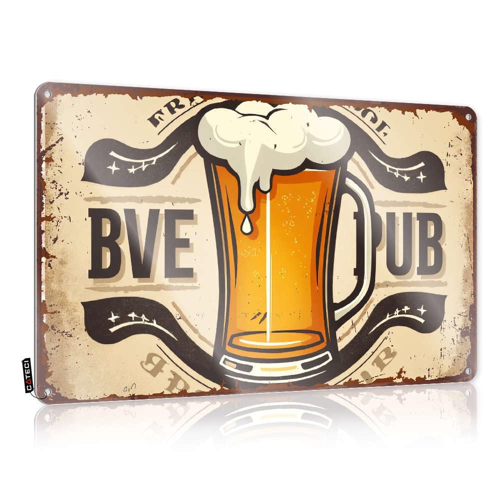 Statue Farmhouse Signs Welcome | Fresh Beer Pub Sign. Pretty Room Decoration(20X30CM)