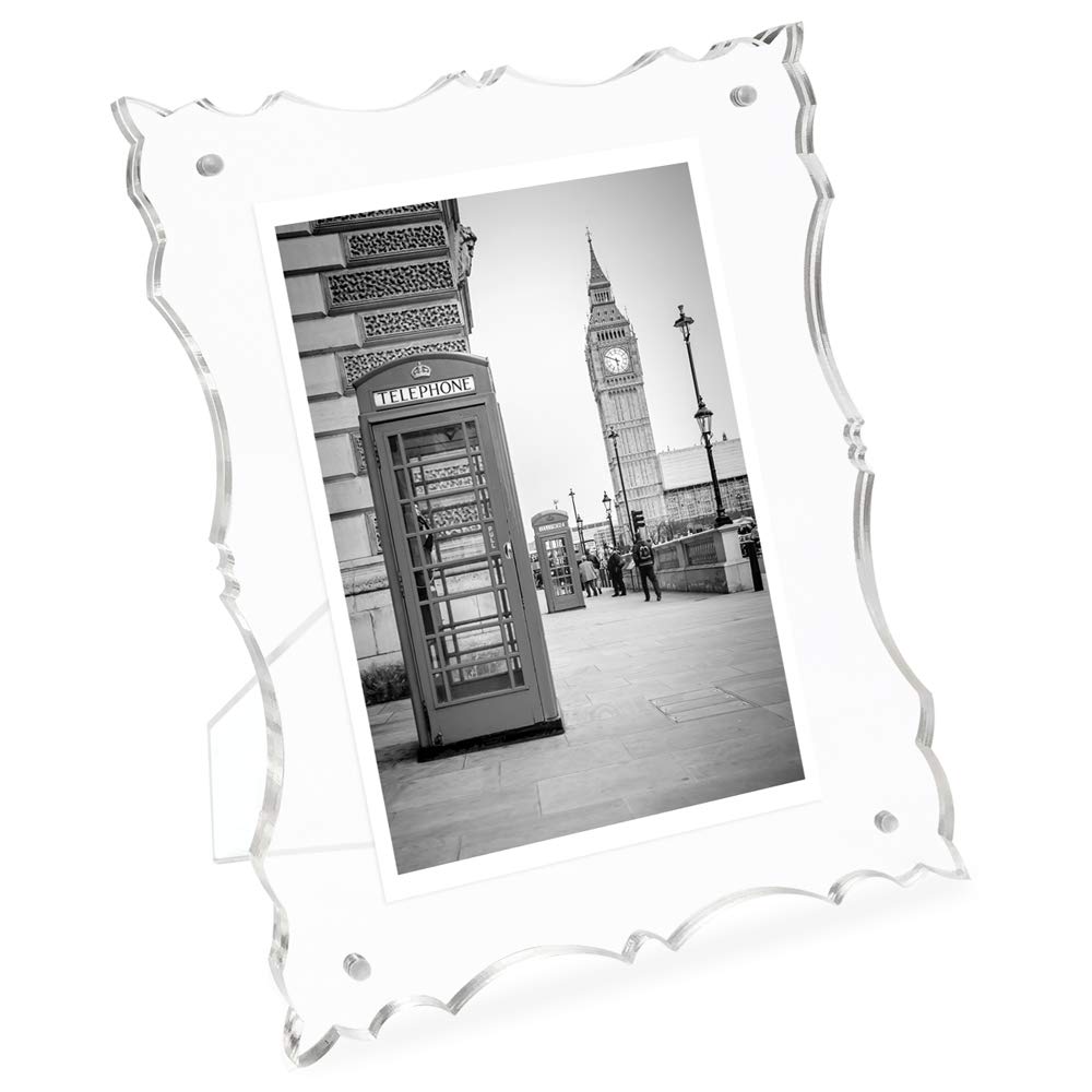 Cadre photo aimanté transparent résoud le changement de photo sans outil