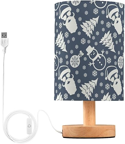 Miniatura 2 de Bedside Table Lamp Living Room Lamps with USB Port Hipster Santa Claus Snowman Christmas Tree Night Lights for Kids Side Table