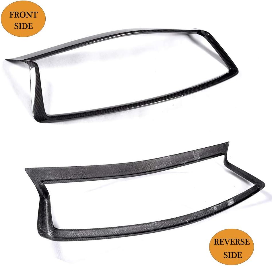 Fits Infiniti Q50 Q50S 2018 2019 Factory CNC Moulding Real Carbon Fiber Front Grill Outline Grille Trim Frame Decoration Emblem