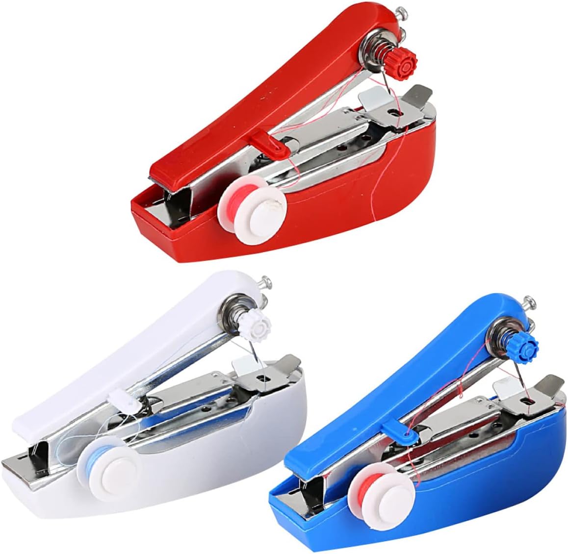 MAGICLULU Hand Tools 3Pcs Mini Sewing Small Sewing Machine Stitching Sewing Machine