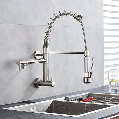 YESOP Torneira Cozinha Gourmet Monocomando De Parede Água Fria Escovada