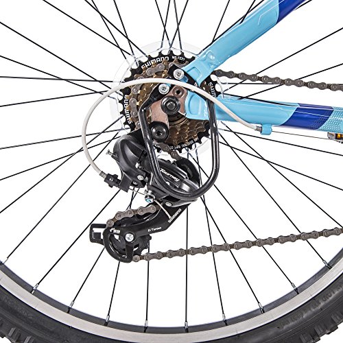 26" Royce Union RTT Womens 21-Speed Mountain Bike, 17" Aluminum Frame, Trigger Shift, Sky Blue