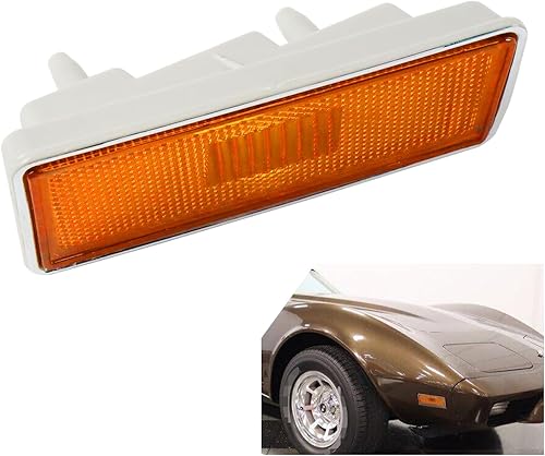 LAFORMO Corvette LFMOT00932-R - Luz de marcador C3 delantera derecha del lado del pasajero compatible con Chevy Corvette C3 1974-1979, sin