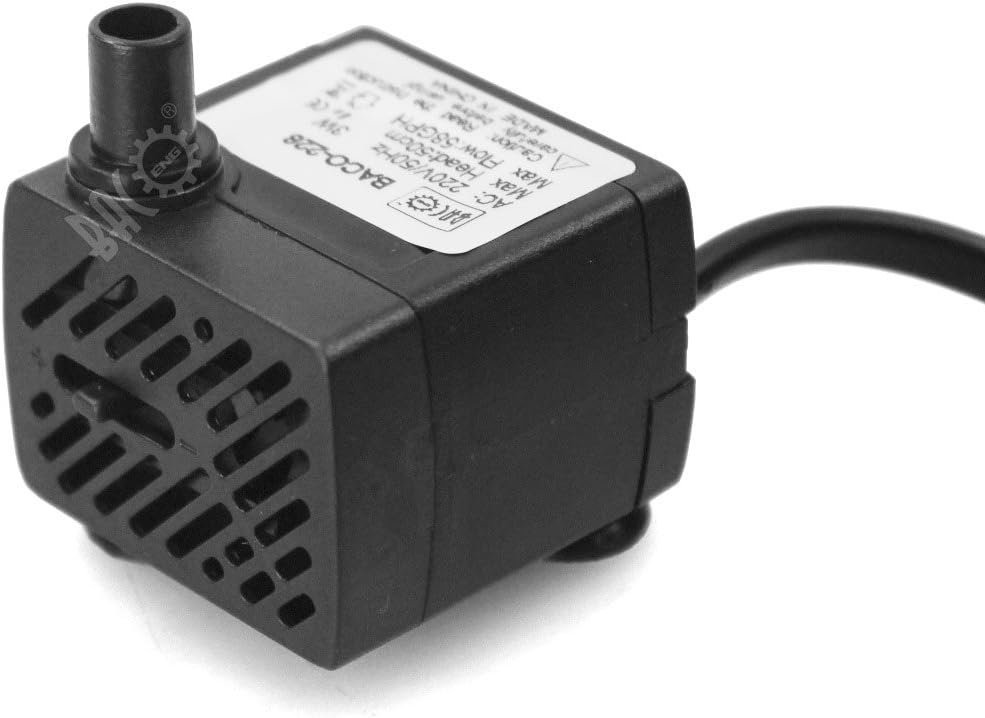 Pompe Per Fontane A Cascata Pompa 3 Watt 150L/H per Riciclo Acqua Fontana Cascata Acquario Motorino